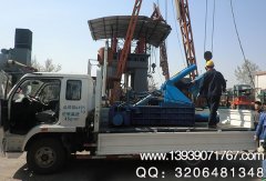 200噸廢舊金屬打包機發(fā)貨現場